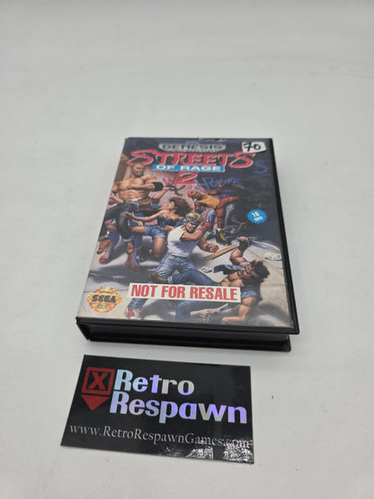 Streets of Rage 2 [Not For Resale]  - Sega Genesis (Complete)