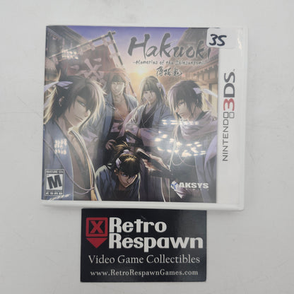 Hakuoki: Memories of the Shinsengumi - Nintendo 3DS (Complete)