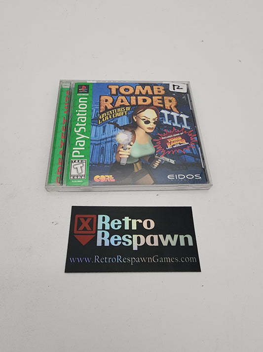 Tomb Raider III [Greatest Hits] - Playstation (Complete)