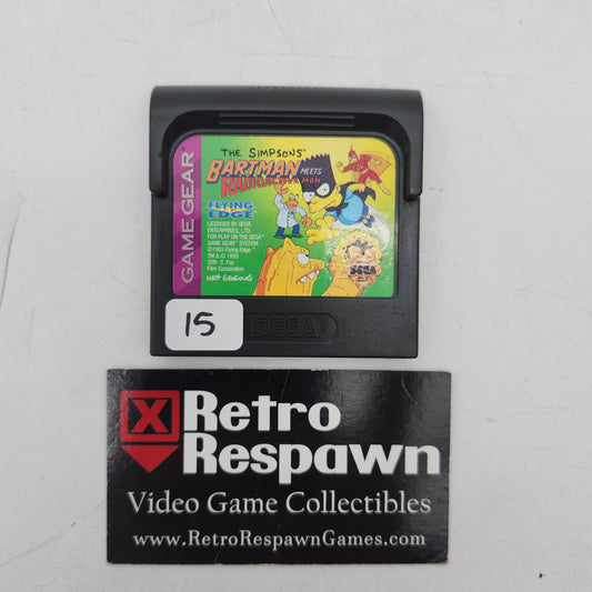 The Simpsons Bartman Meets Radioactive Man - Sega Game Gear (Game Only)