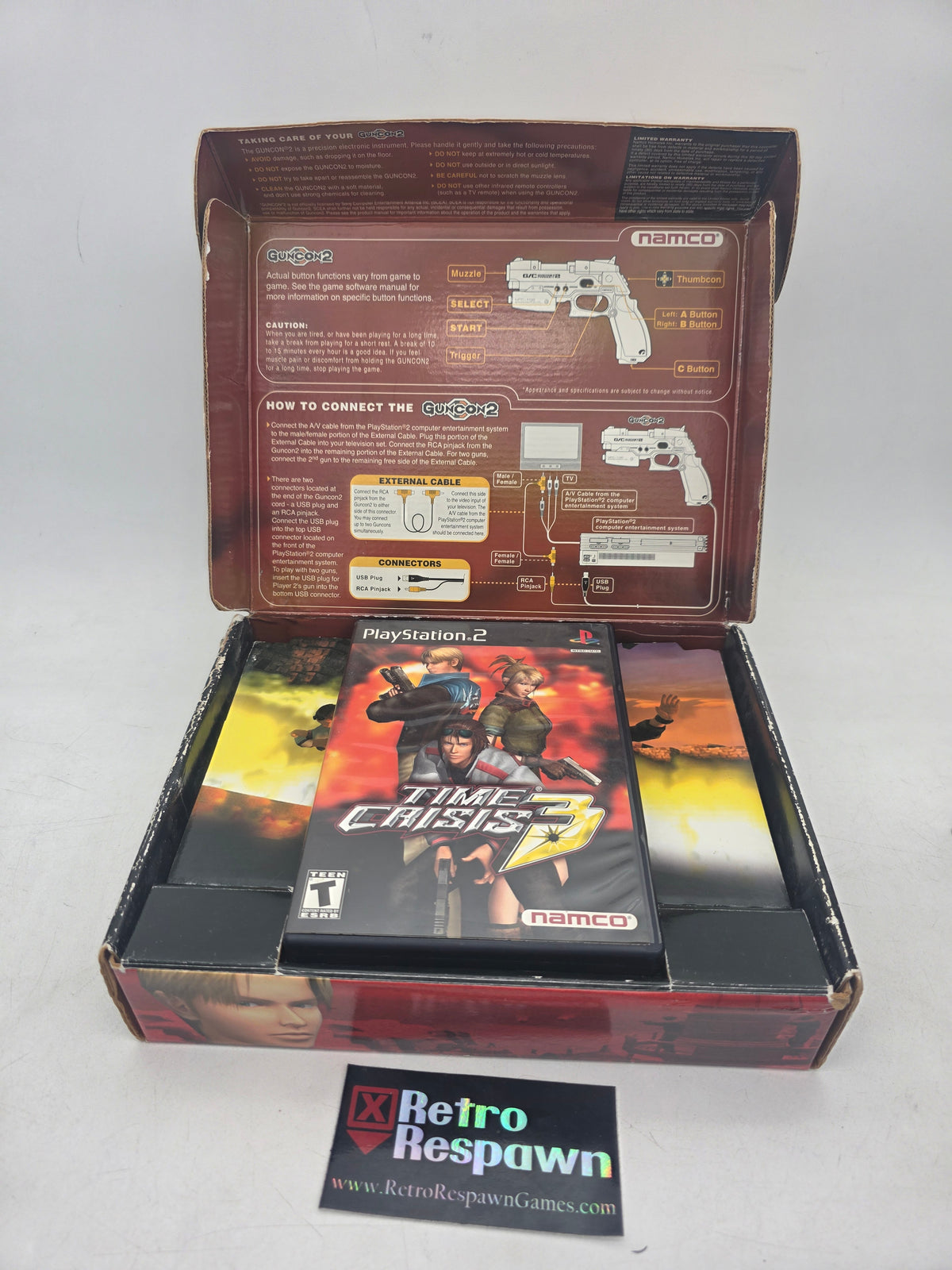 Time Crisis 3 [Gun Bundle] - Playstation 2 (Complete)