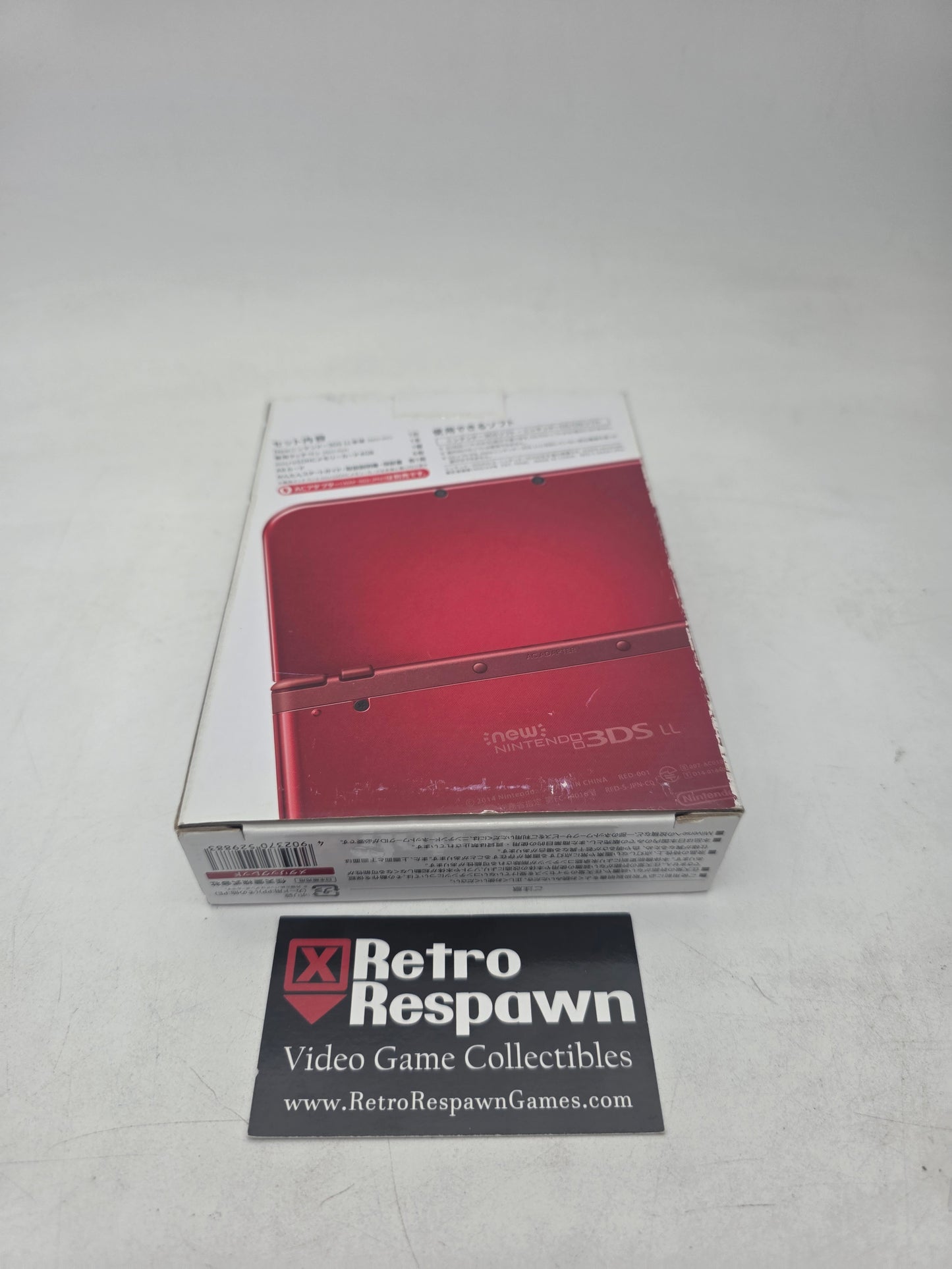 Custom Firmware Top IPS Metallic Red New Nintendo 3DS LL - JP Nintendo 3DS (Complete)