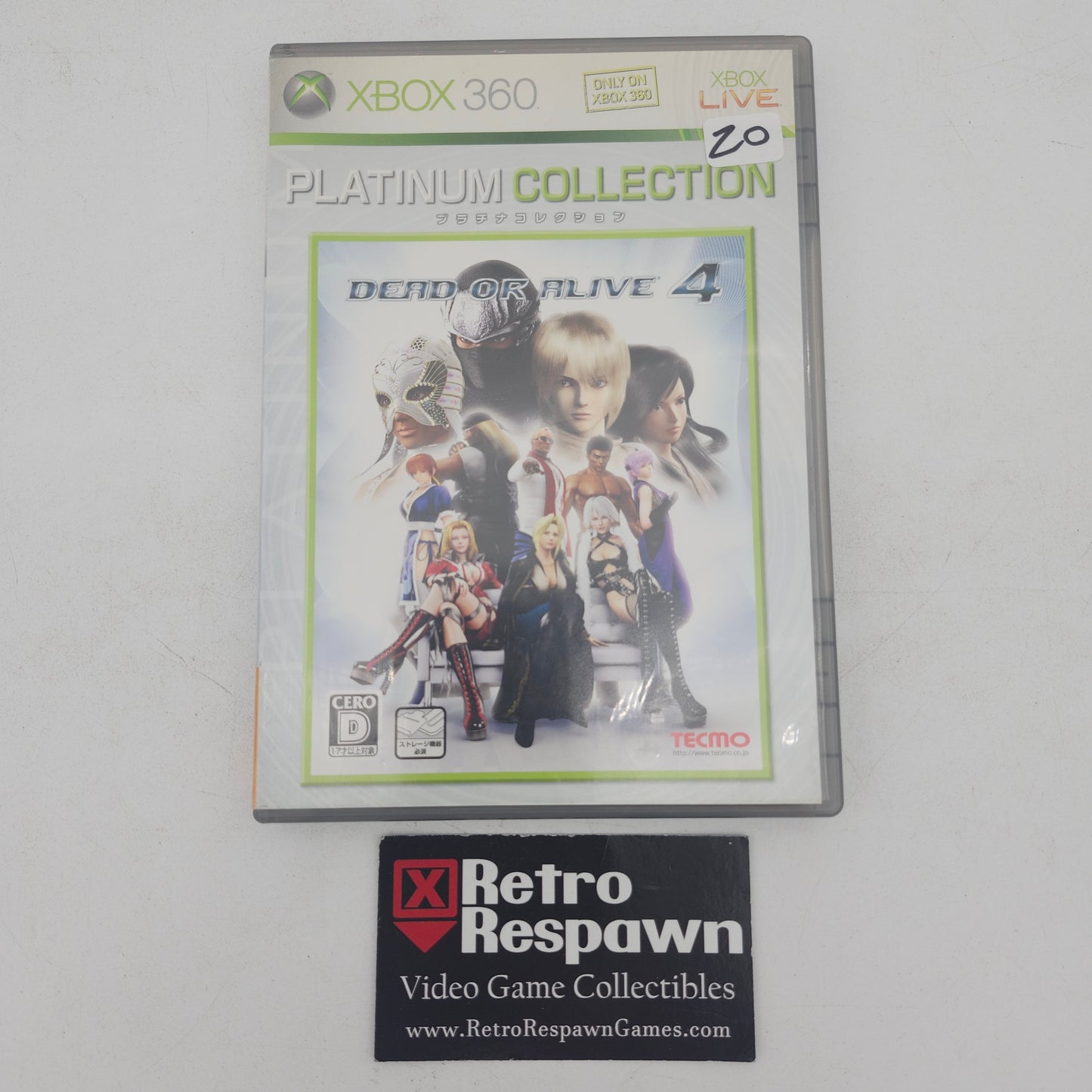 Dead or Alive 4 [Platinum Collection] - JP Xbox 360 (Complete)