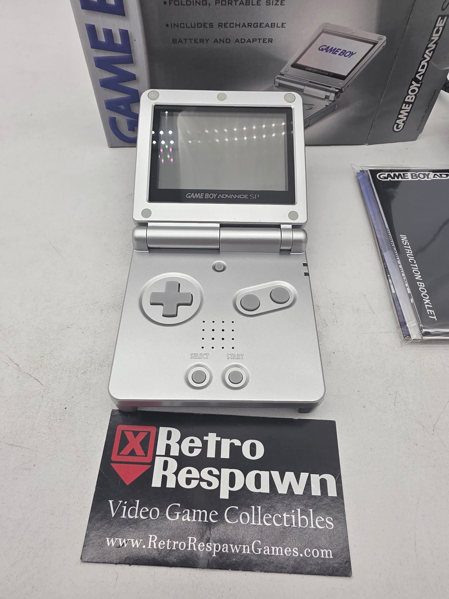 Platinum Gameboy Advance SP - GameBoy Advance (Complete)