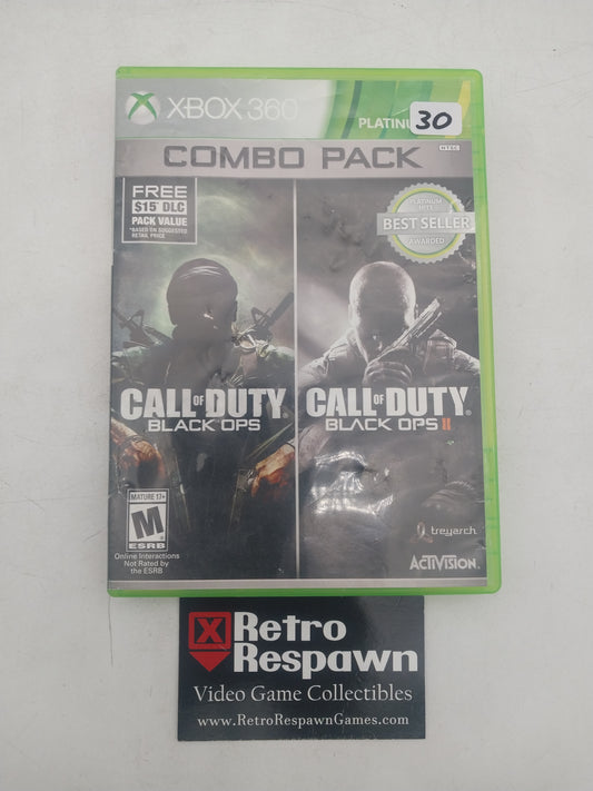 Call of Duty Black Ops I and II Combo Pack - Xbox 360 (Missing Manual)
