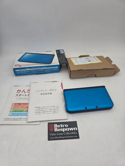Modded Nintendo 3DS LL Blue & Black - JP Nintendo 3DS (Complete)