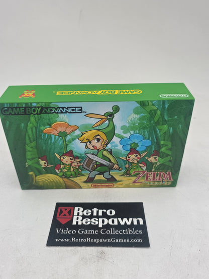 Backlit IPS Zelda The Minish Cap Custom Shell Gameboy Advance - Gameboy Advance (Console + Custom Box)