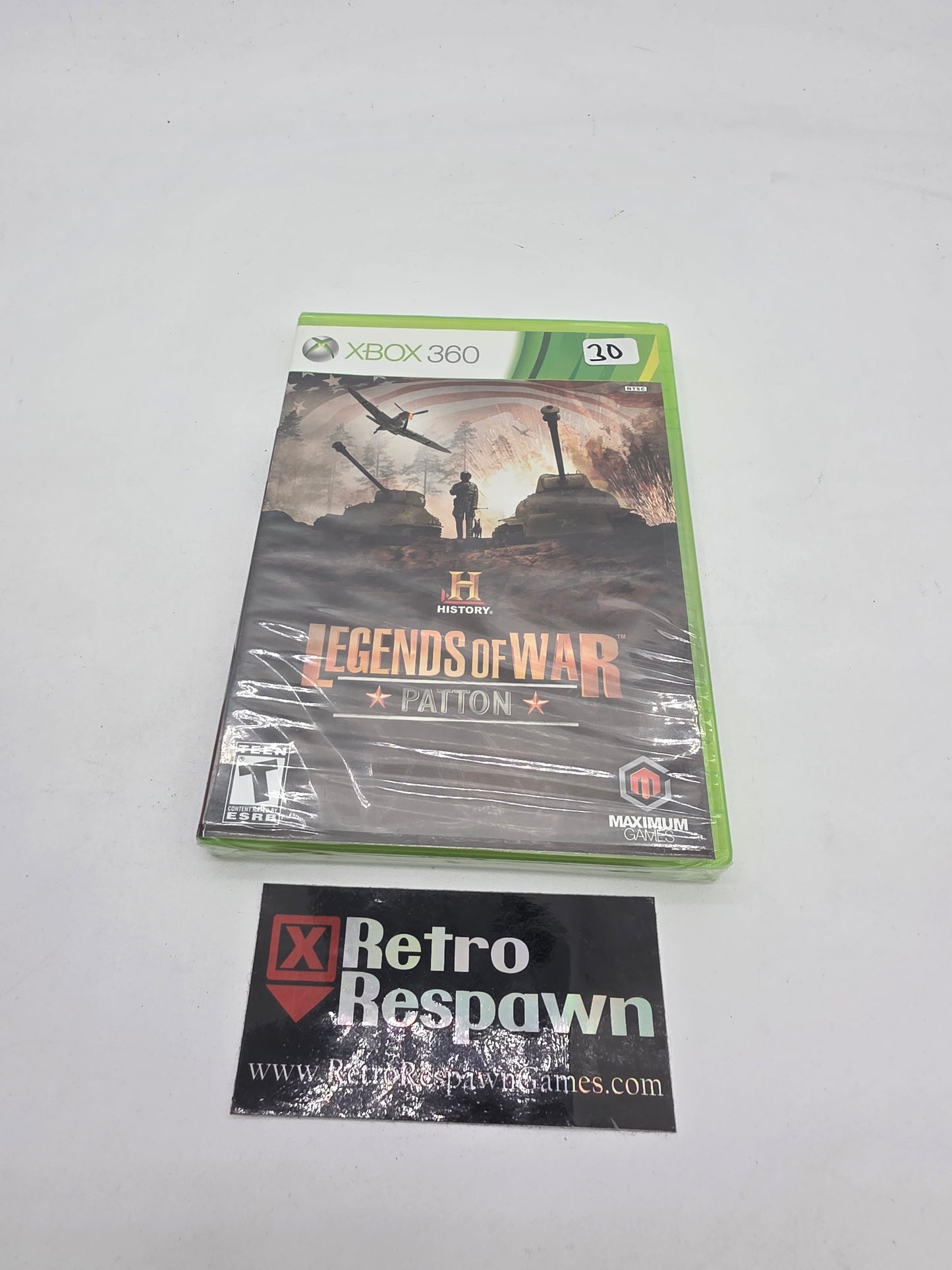 History Legends Of War: Patton - Xbox 360 (Sealed)