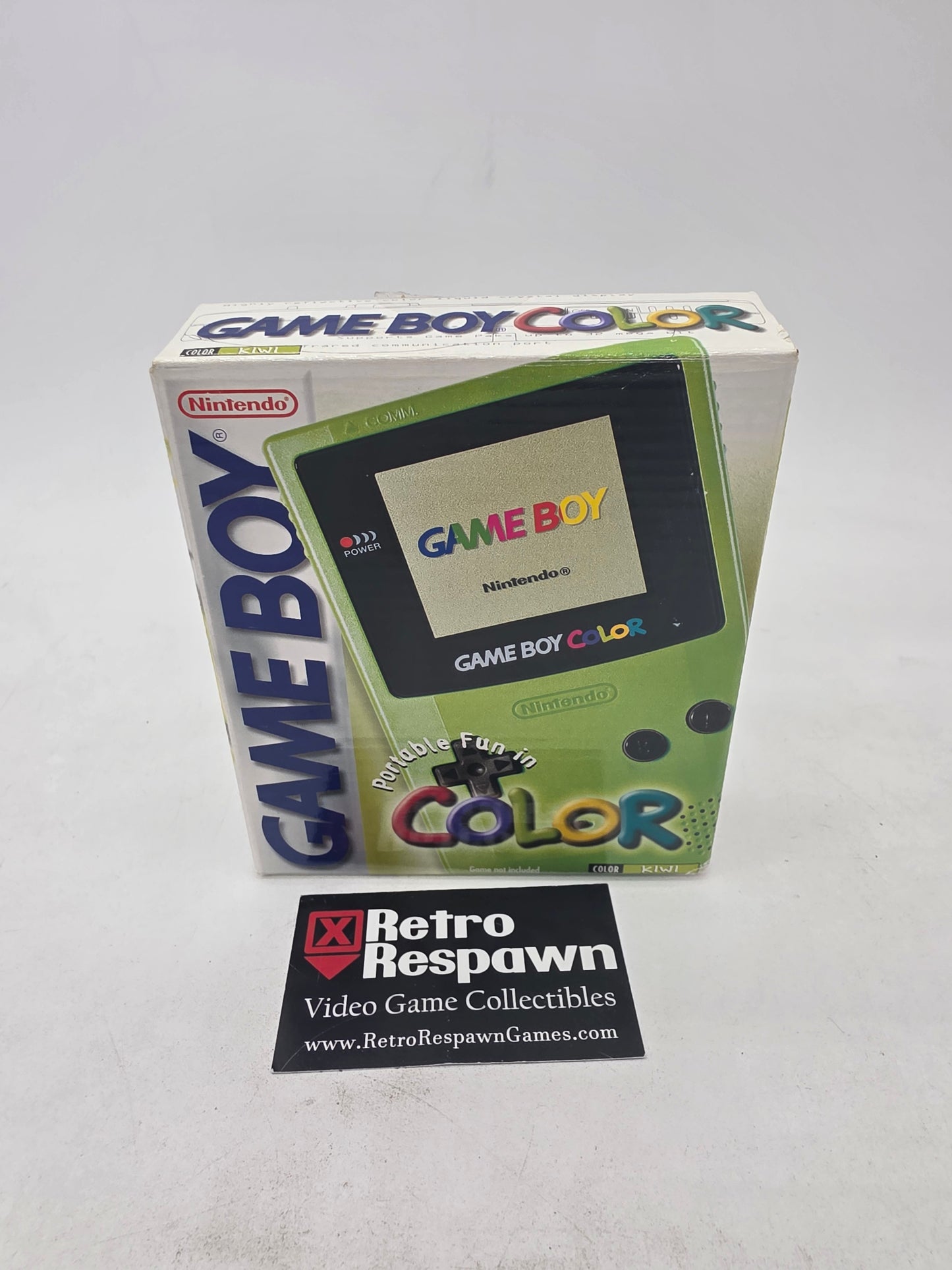 Back Lit Game Boy Color Kiwi - GameBoy Color (Complete)