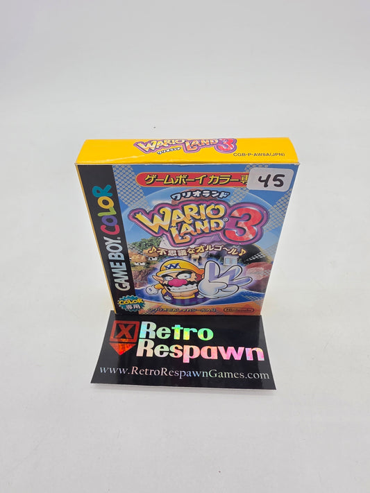Wario Land 3 - JP GameBoy Color (Missing Manual)