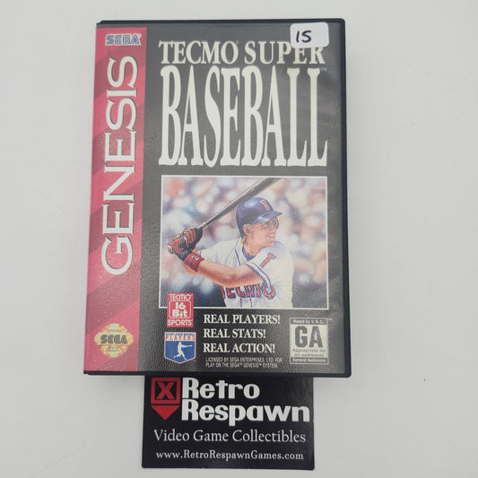 Tecmo Super Baseball - Sega Genesis (Complete)