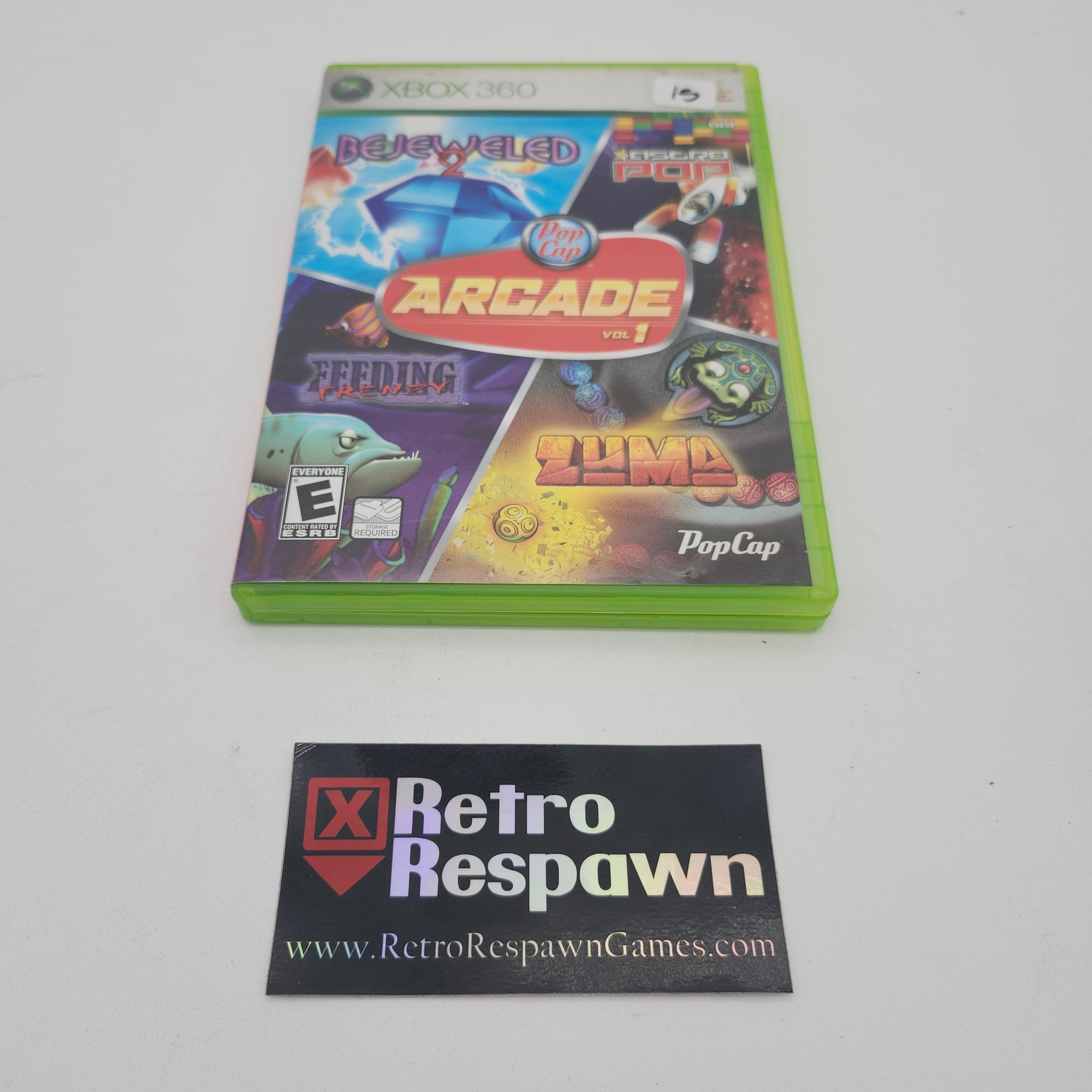 Xbox Popcap PopCap Arcade Vol. 1 - Xbox 360 (Missing Manual) – Retro Respawn