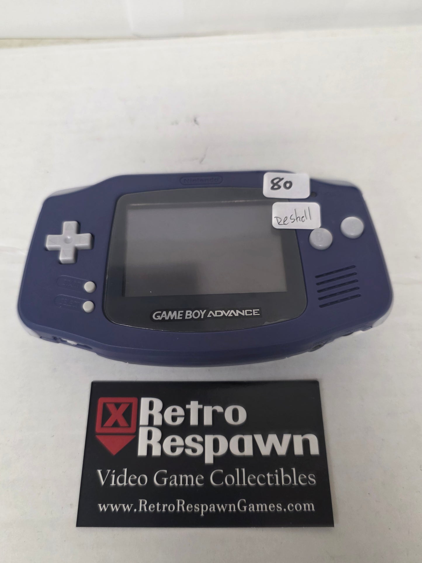 Indigo Gameboy Advance [Reshelled] - Gameboy Advance (Console Only)
