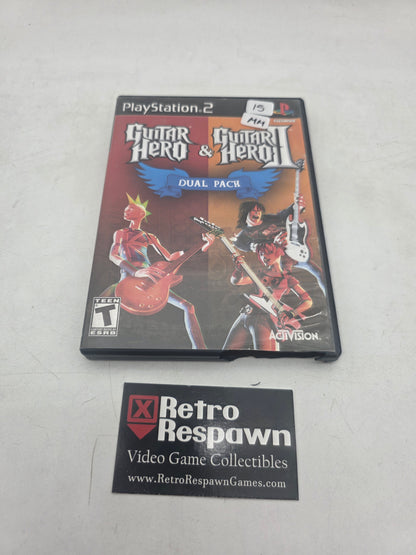 Guitar Hero & Guitar Hero 2 Dual Pack - Playstation 2 (No Manual)
