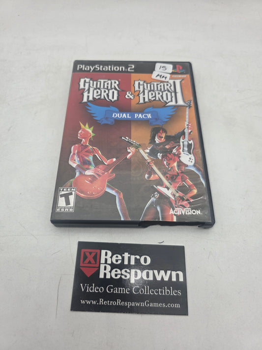 Guitar Hero & Guitar Hero 2 Dual Pack - Playstation 2 (No Manual)