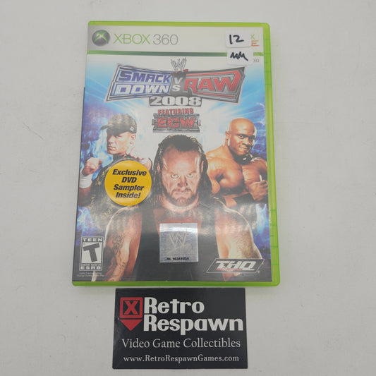 WWE Smackdown vs. Raw 2008 - Xbox 360 (Missing Manual)