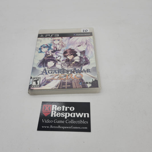 Record of Agarest War Zero - Playstation 3 (Complete)