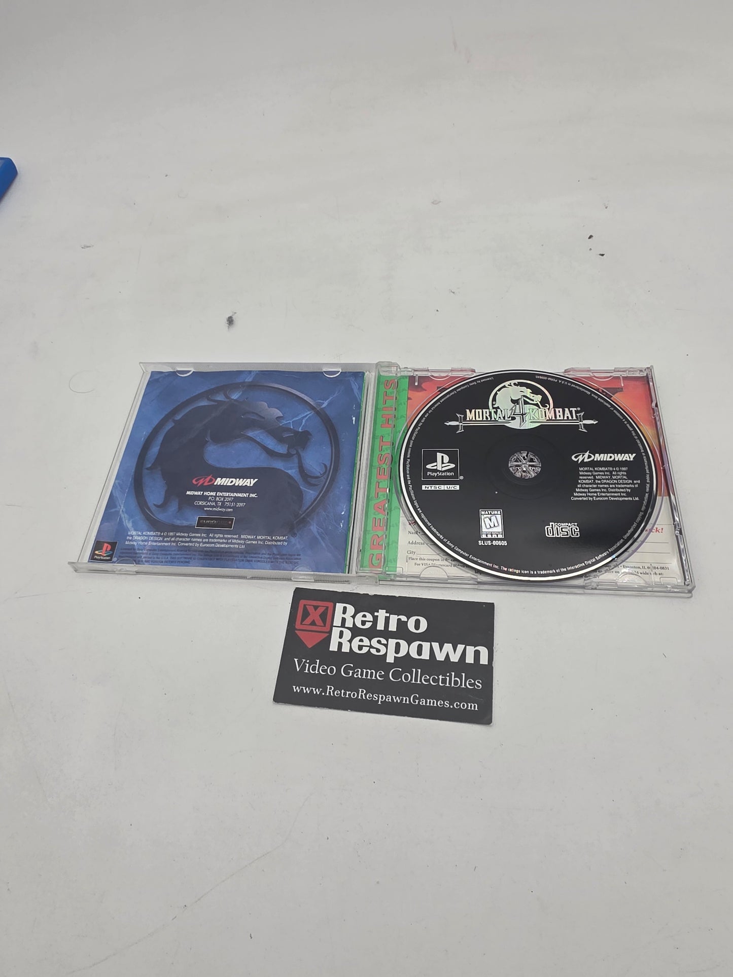 Mortal Kombat 4 [Greatest Hits]- Playstation (Complete)