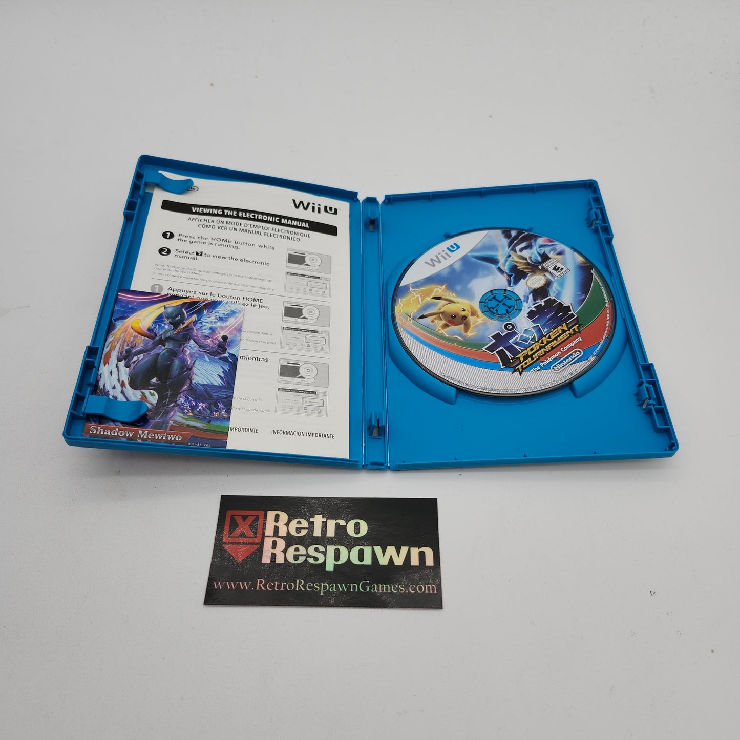 Pokken Tournament [Shadow Mewtwo amiibo Card] - Wii U (Complete)