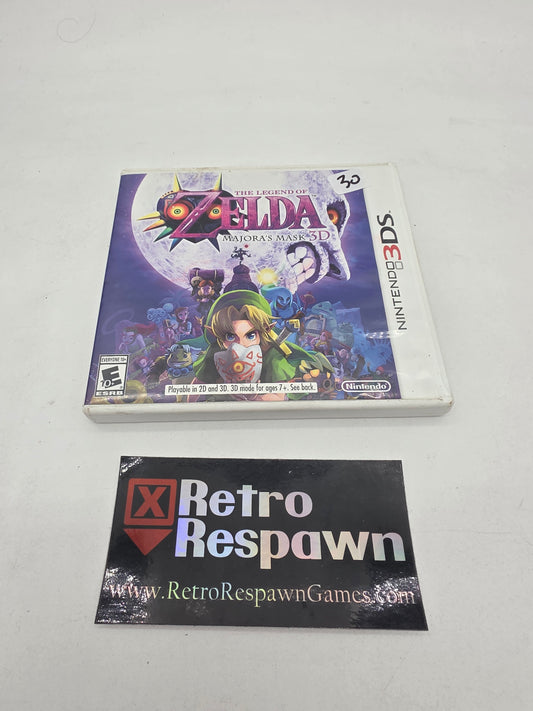 Zelda Majora's Mask 3D - Nintendo 3DS (Complete)