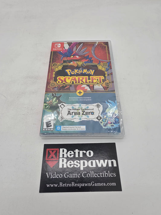 Pokemon Scarlet + The Hidden Treasure of Area Zero - Nintendo Switch (Sealed)