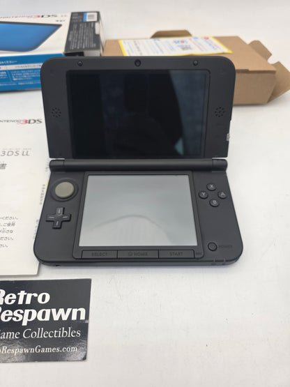 Modded Nintendo 3DS LL Blue & Black - JP Nintendo 3DS (Complete)