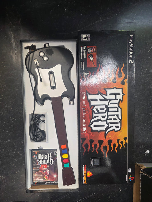 Guitar Hero [Guitar Bundle] - Playstation 2 (Complete)