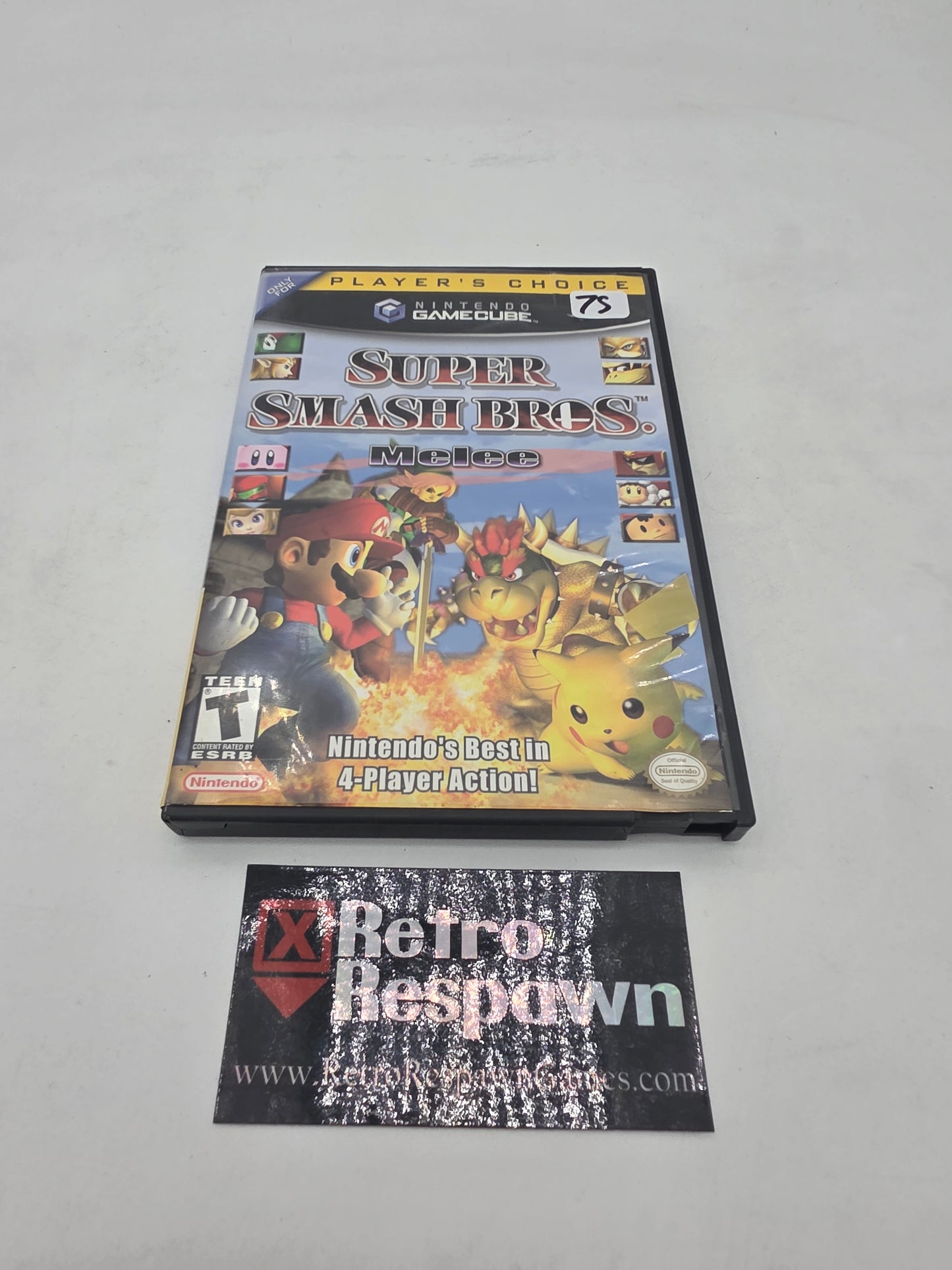 Super Smash Bros. Melee [Player's Choice] - Gamecube (Complete)