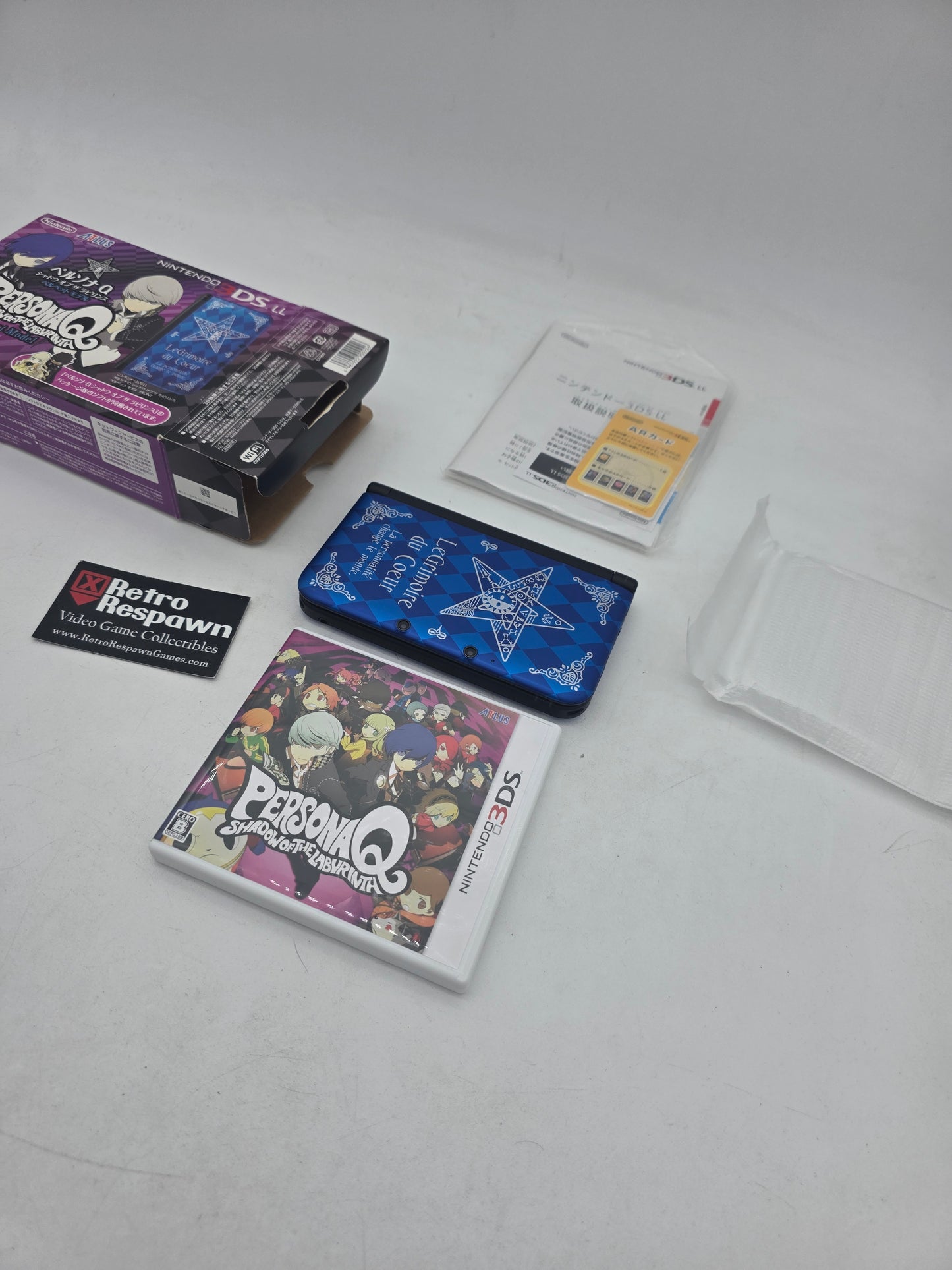 Modded Region Free Nintendo 3DS LL [Persona Q: Shadow Of The Labyrinth Velvet Model] - JP Nintendo 3DS (Complete)