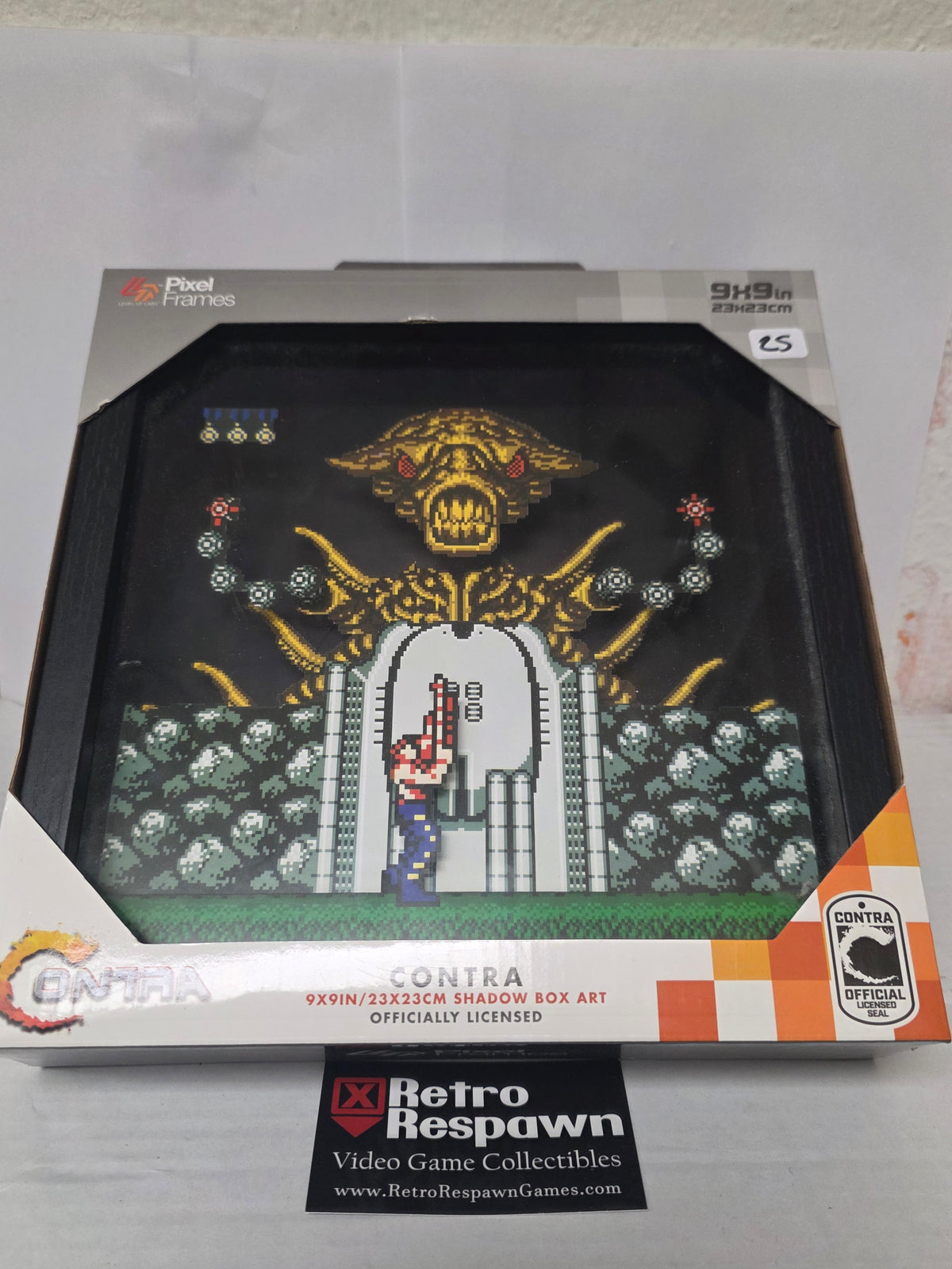 Contra 9x9 Shadow Box Art [Pixel Frames] - Video Game Collectible (Sealed)