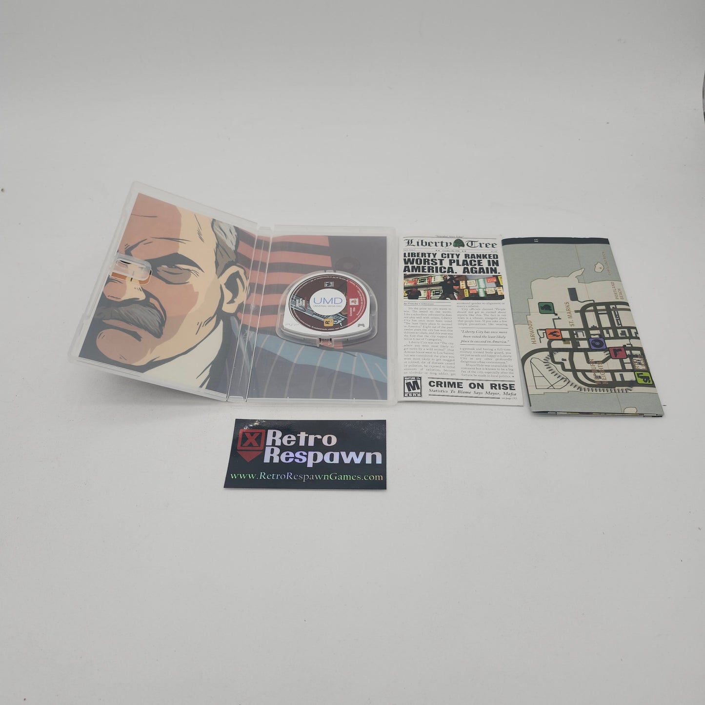 Grand Theft Auto Liberty City Stories [Greatest Hits] - PSP (Complete/w Map)