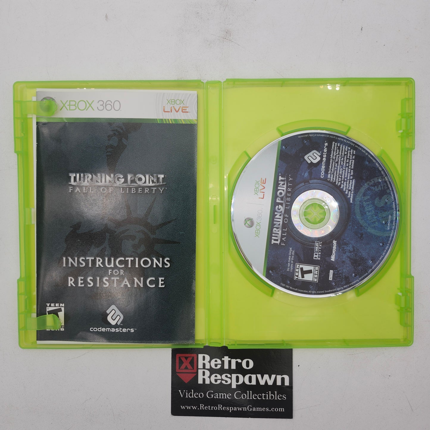 Turning Point Fall of Liberty - Xbox 360 (Complete)