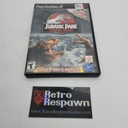 Jurassic Park Operation Genesis - Playstation 2 (Missing Manual)