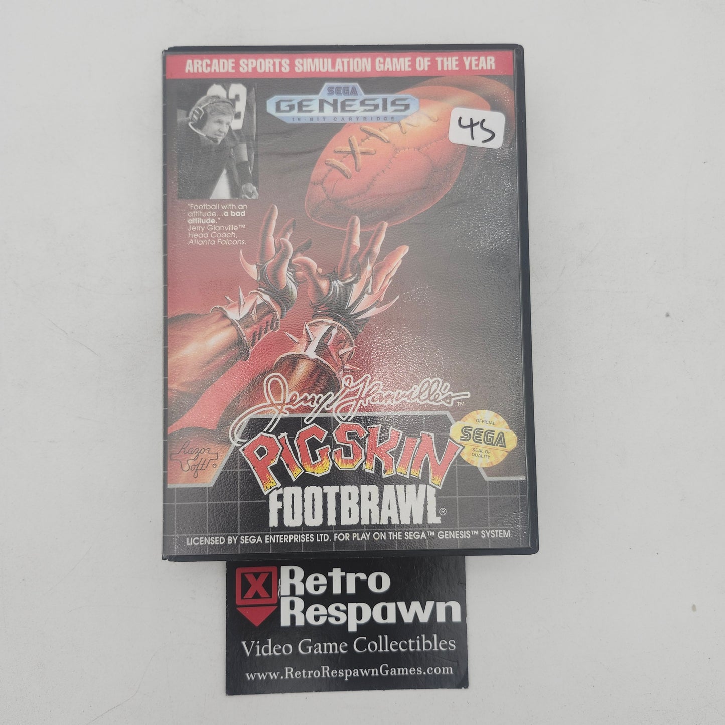 Jerry Glanville's Pigskin Footbrawl - Sega Genesis (Complete)