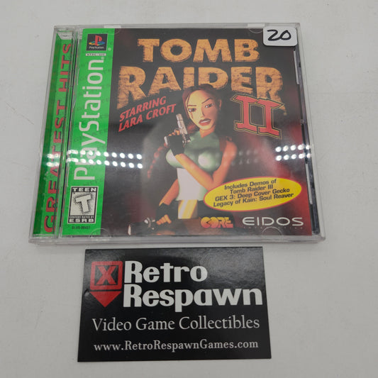 Tomb Raider 2 Starring Lara Croft [Greatest Hits] Playstation (Complete)