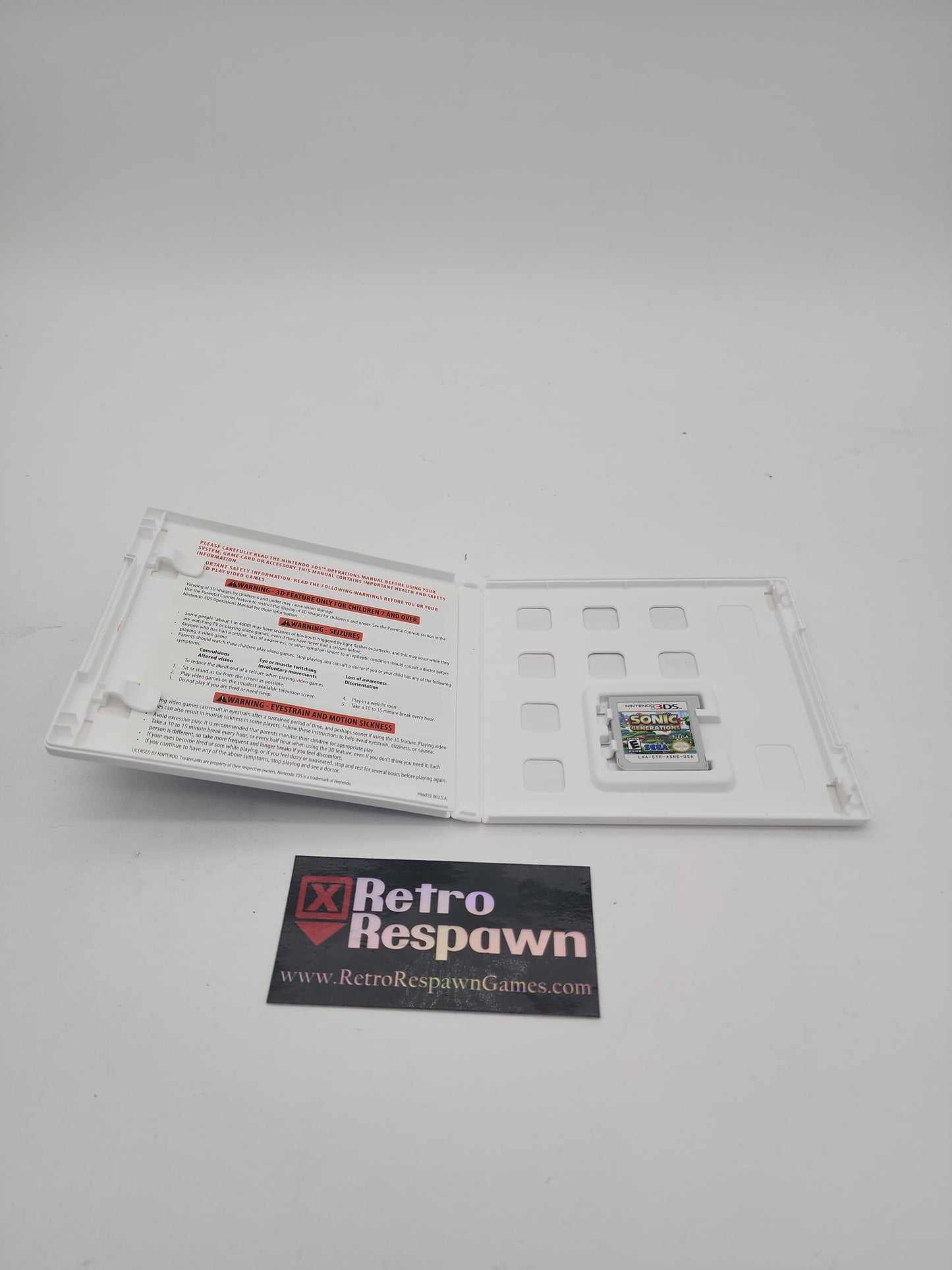 Sonic Generations - Nintendo 3DS (Complete)