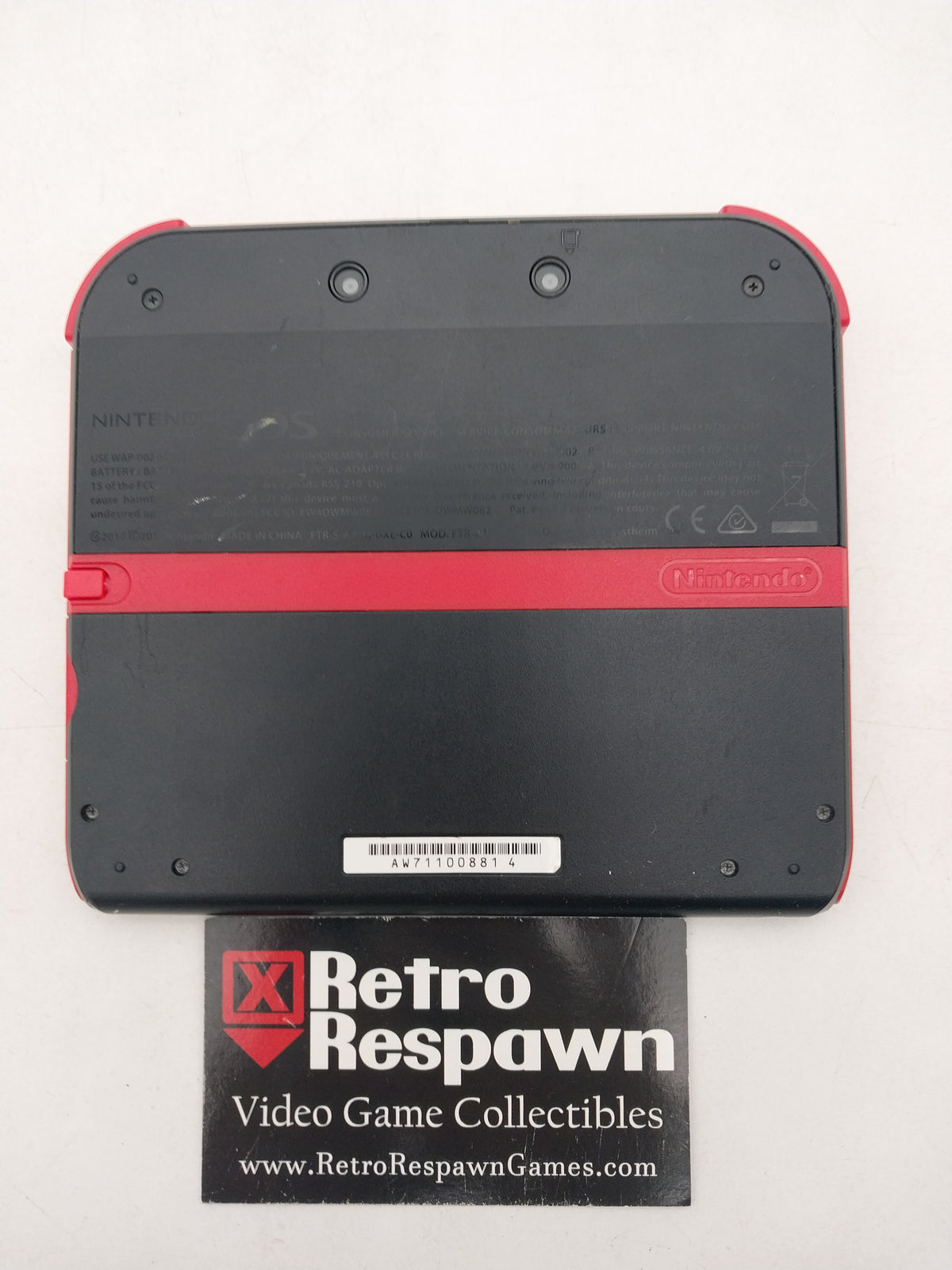 Nintendo 2DS Black and Red - Nintendo 3DS (Console + Charger)