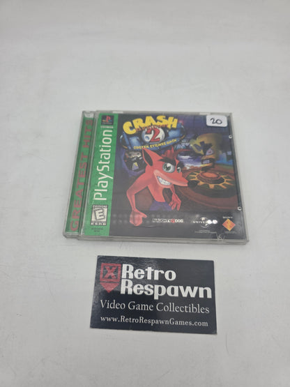 Crash Bandicoot 2 Cortex Strikes Back [Greatest Hits] - Playstation (Complete)