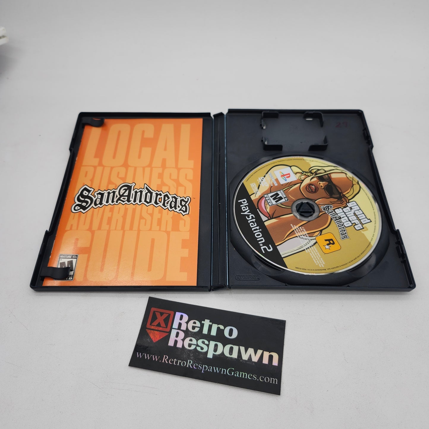 Grand Theft Auto San Andreas - Playstation 2 (Complete/w Map)