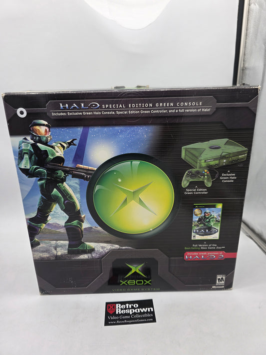 Xbox System [Green Halo Edition] - Xbox (Complete)