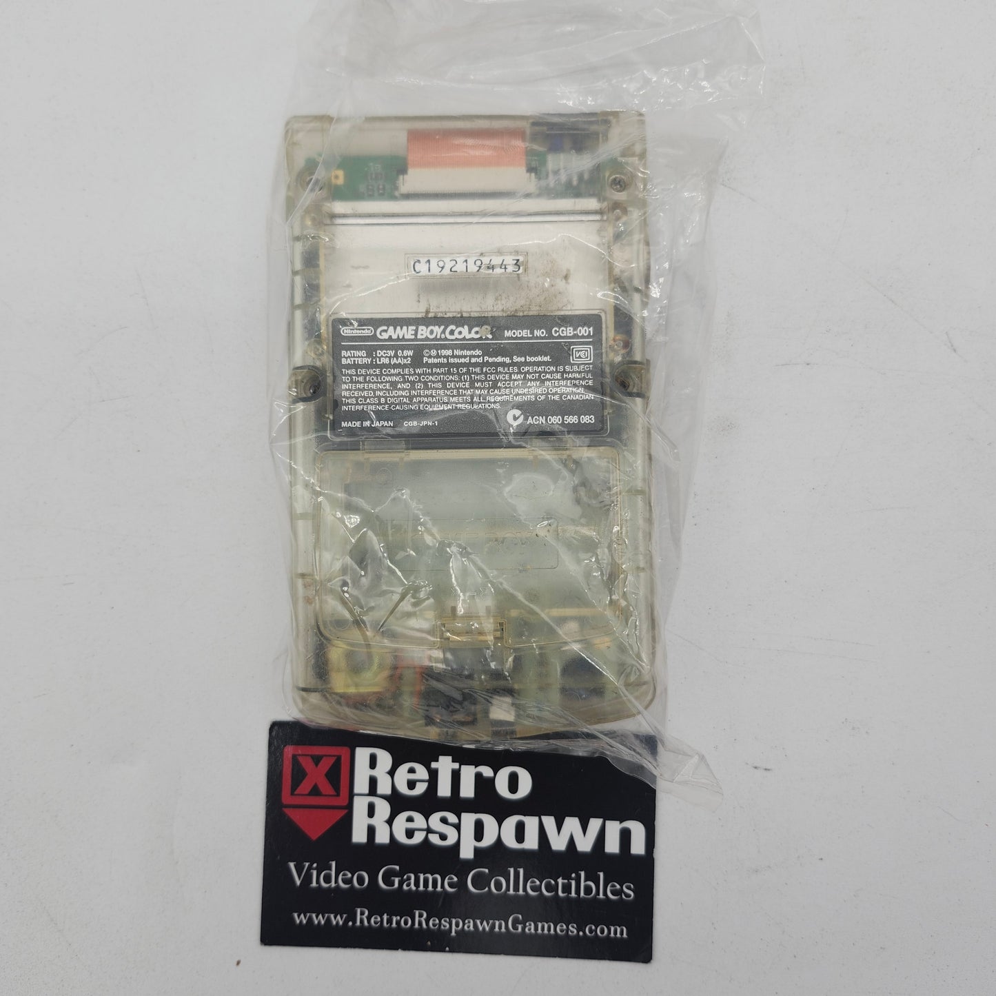 Game Boy Color [Clear] - JP GameBoy Color (Complete)