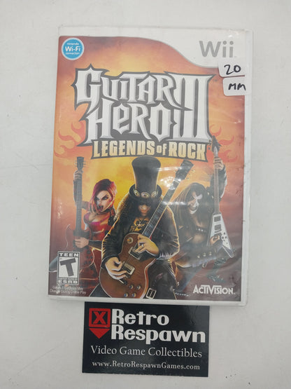Guitar Hero III Legends of Rock - Wii (Missing Manual)