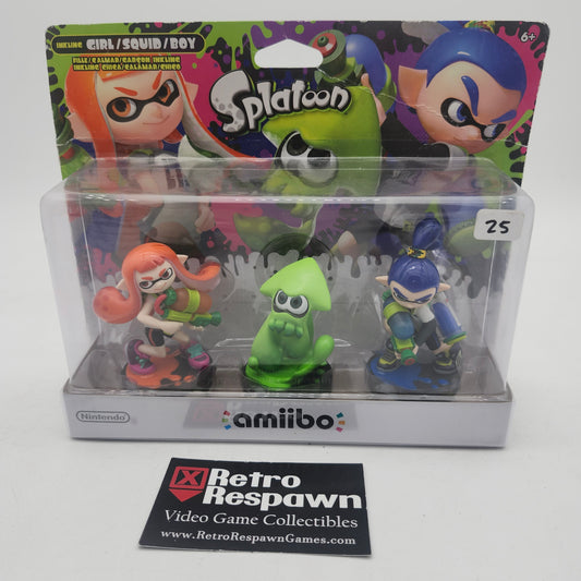 Amiibo Splatoon Girl/Squid/Boy [3 pack] - Nintendo Switch (Sealed)
