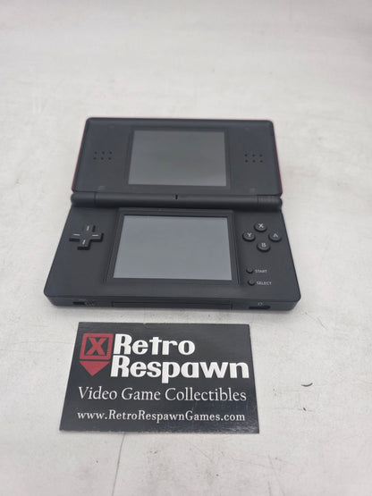 Red Crimson & Black Nintendo DS Lite - JP Nintendo DS (Console + Charger)