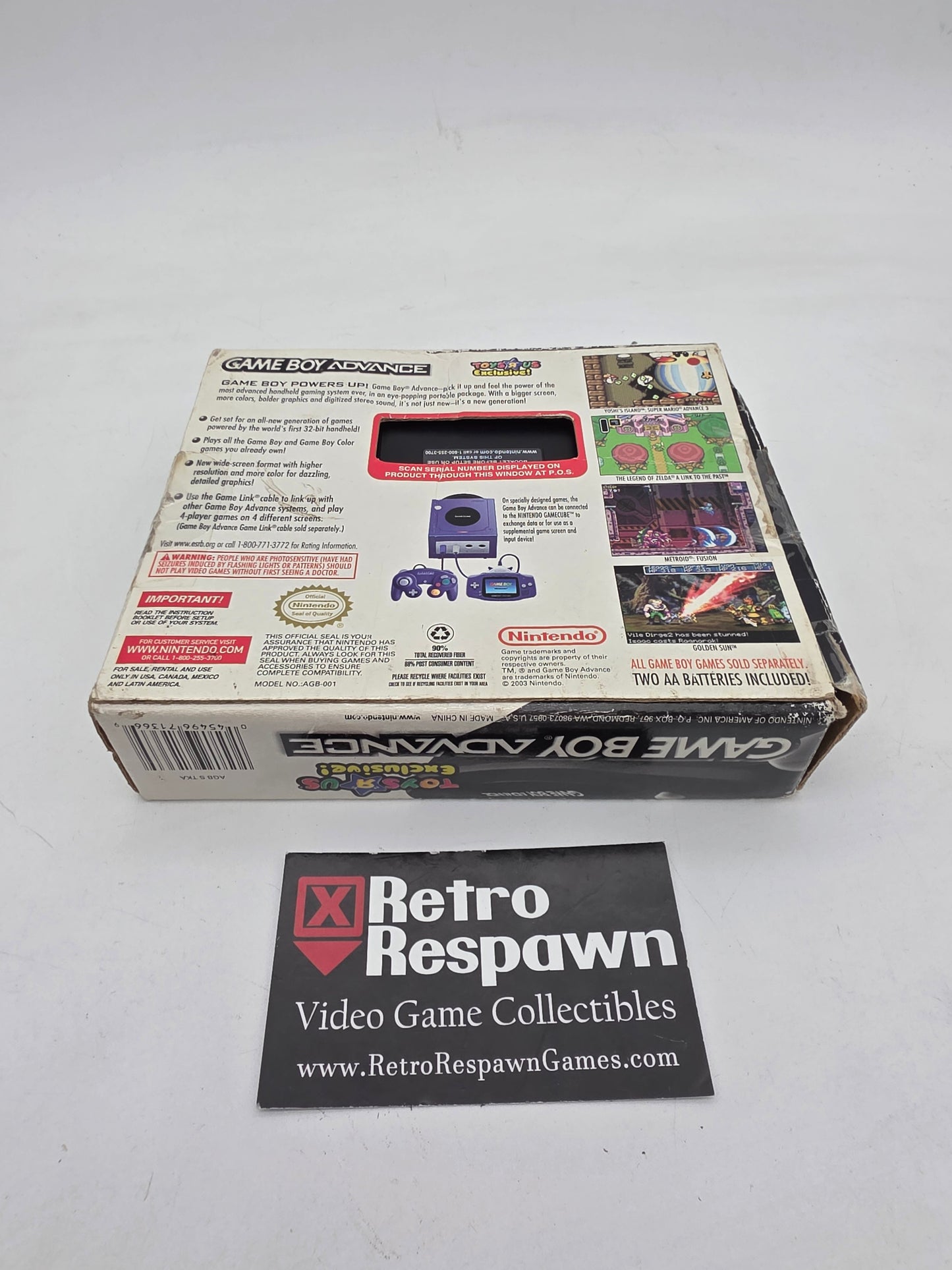 Black Gameboy Advance System - GameBoy Advance (Complete)