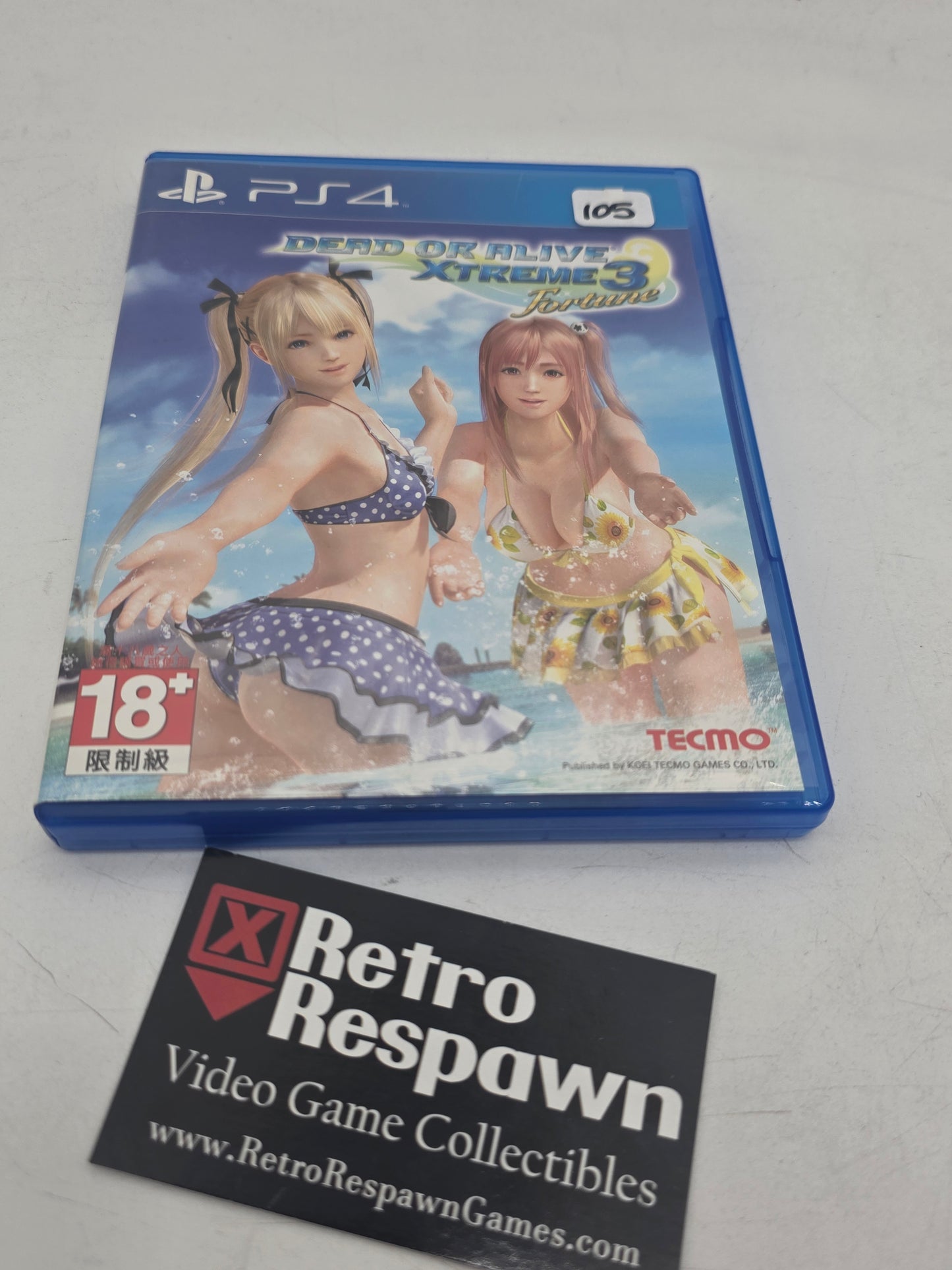 Dead or Aliv3 Xtreme 3 Fortune - JP Playstation 4 (Complete)