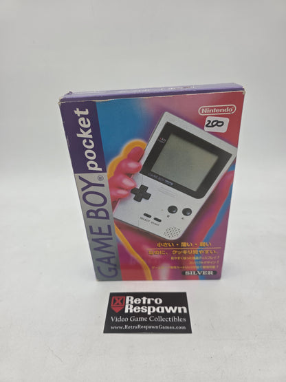 Silver Gameboy Pocket -JP Gameboy (Complete)