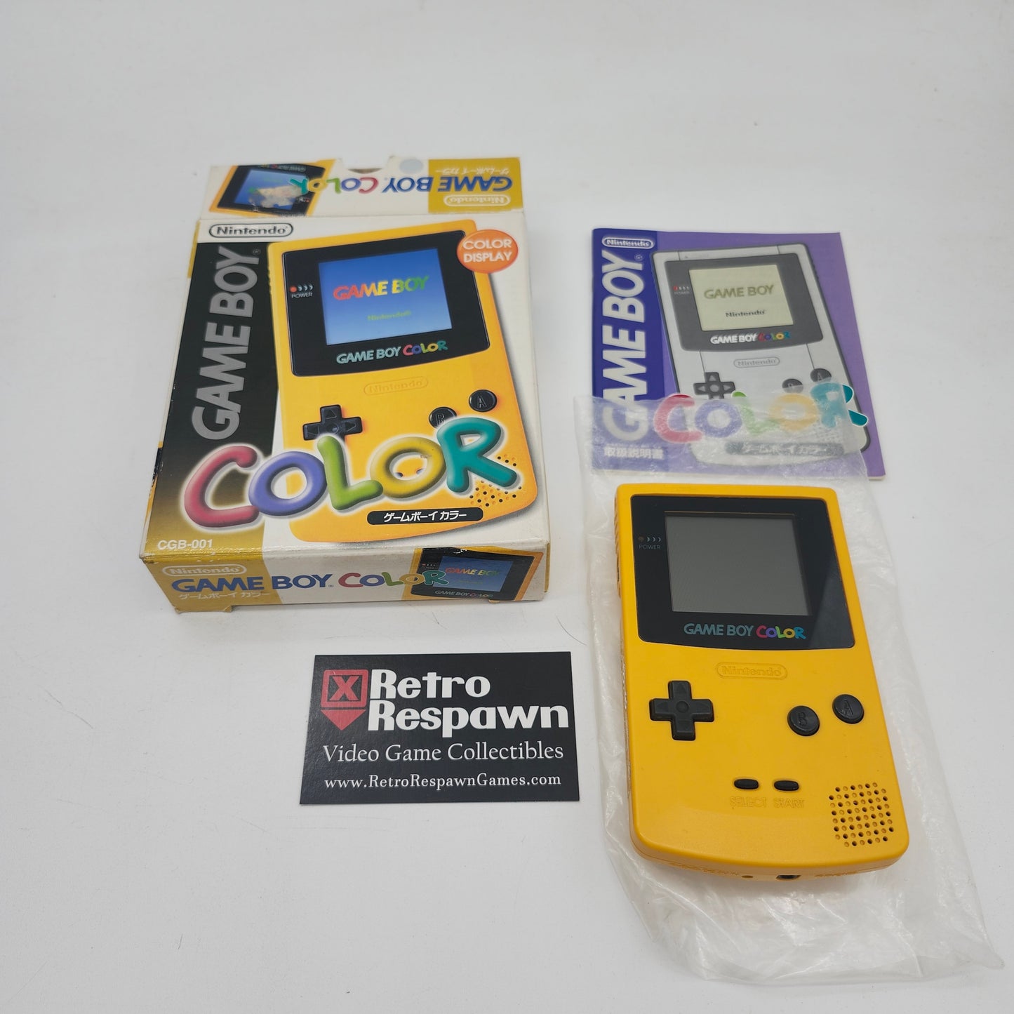 Game Boy Color Yellow - GameBoy Color (Complete)