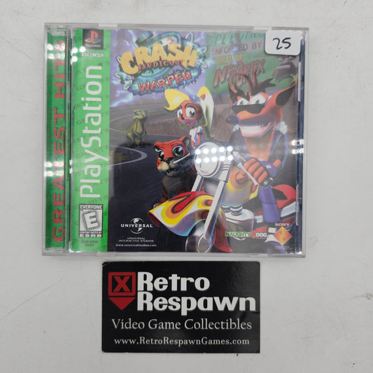 Crash Bandicoot Warped Greatest Hits - Playstation (Complete)