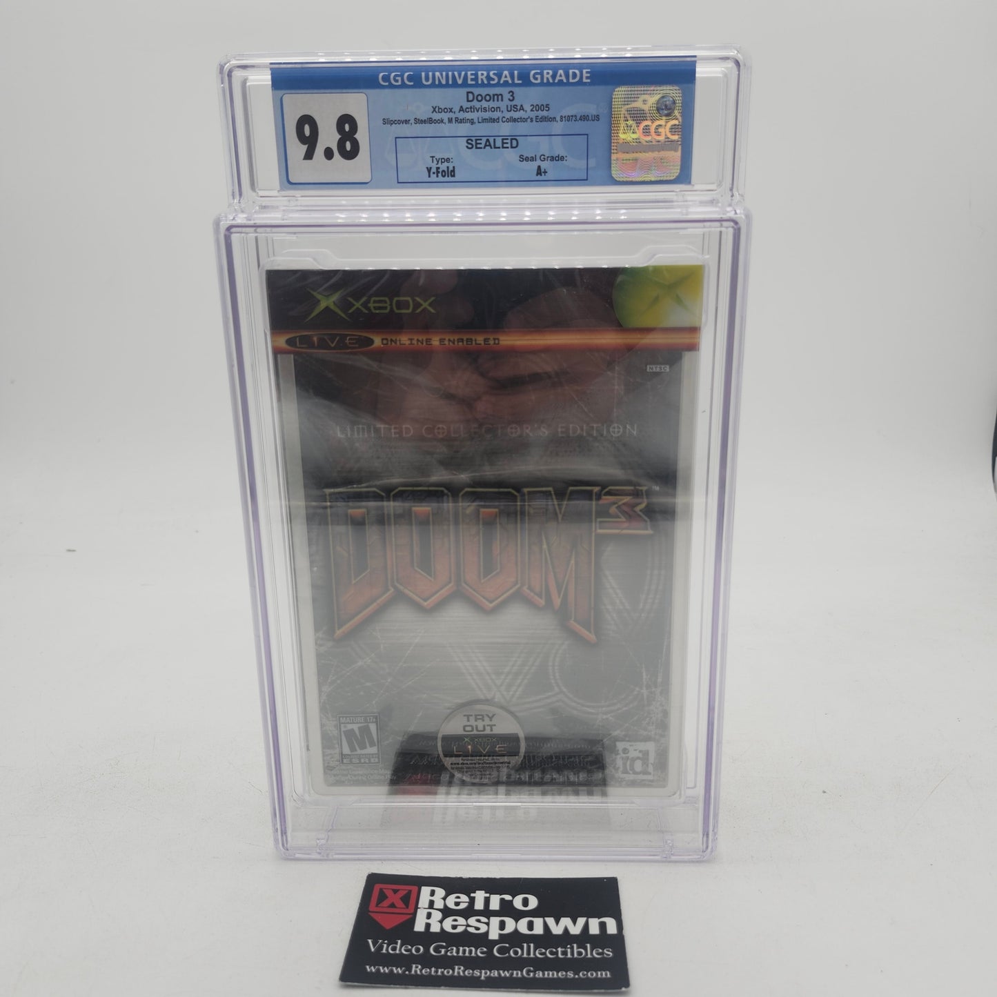 9.8 CGC Graded A+ Doom 3 [Limited Collector's Edition] - Xbox (Sealed)